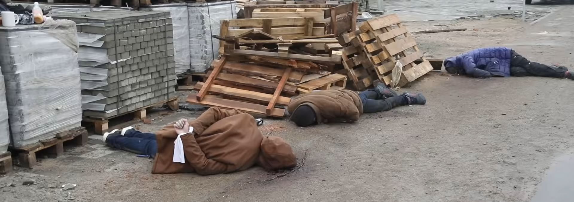 Bucha. People were killed with their hands tied behind their backs. Photo credit: National News Agency of Ukraine 