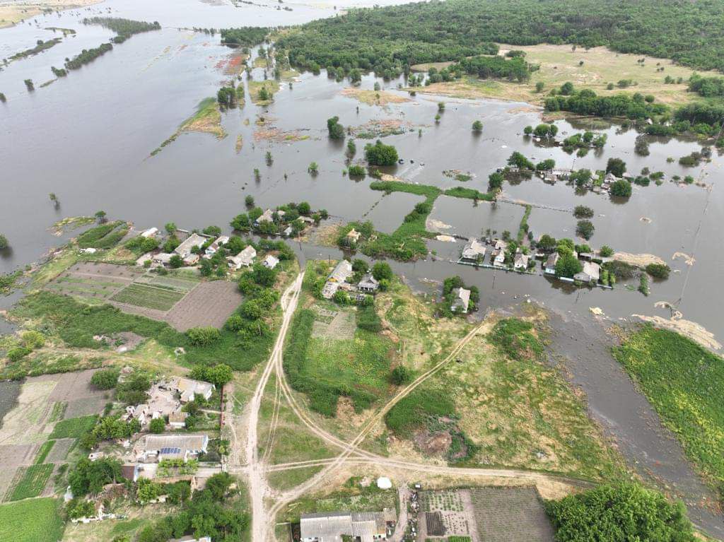 Widespread flooding in Kherson and the surrounding region after the destruction of the Kakhovka Dam, one of the largest humanitarian and environmental disasters of Russia's war against Ukraine. Photo credit:  State Emergency Service of Ukraine