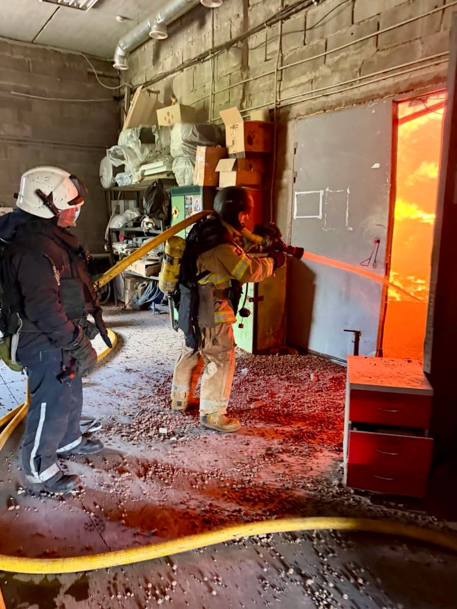 The aftermath of a Russian attack on Ranok Publishing House on August 1. Photo credit: Ranok Publishing House